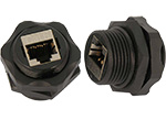 Cat 6 Commercial-Grade Outdoor Shielded Bulkhead Panel Mount Coupler
