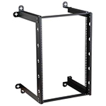 Kendall Howard Open Frame Wall Mount 16U Network Rack - 18 Inch Depth