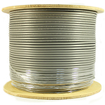Cat 5E 350 Shielded (STP), Plenum rated (CMP), Solid Cond. Cable - 1000 Ft by ABA Elite