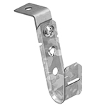 3/4 Inch Ceiling Mount Galvanized Steel J-Hooks for Cable Support & Wire Management - 50 Pack