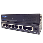 8 Port 10/100/1000Base-T Unmanaged Desktop Gigabit Ethernet Switch - by Unicom