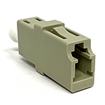 LC Simplex Multimode OM1 - 6.5/125 Fiber Optic Coupler without Flange - Beige