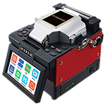 Core Alignment Automatic Intelligent Fiber Optic Fusion Splicer Kit with Case, Cleaver, Optical Fiber and Jacket Stripper - E-Series