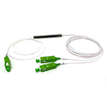 1 X 2 SC APC Singlemode Mini 0.9mm Fiber Optic PLC Splitter - 1 Meter