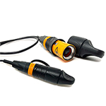 12 Fiber Multimode OM3 50/125 Custom Tactical Fiber Optic Patch Cable with Neutrik OpticalCON MTP (Female/Female - Method A) Lite Waterproof IP65 Rated Connectors - Made in the USA by QuickTreX®
