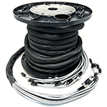 4 Cable Cat 6E Shielded Premium Custom Pre-Connectorized Ethernet Cable Bundle - Made in the USA by QuickTreX