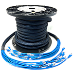 6 Cable Cat 6E UTP Solid Conductor Premium Custom Pre-Connectorized Ethernet Cable Bundle - Made in the USA by QuickTreX