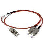 Custom Armored Indoor Plenum Rated Multimode OM1 62.5/125 Premium Duplex Fiber Optic Patch Cable - Made in the USA by QuickTreX®