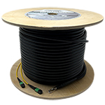 72 Fiber MTP APC (6 x 12) Corning ALTOS® Outdoor Loose Tube (OSP) Singlemode Custom Fiber Optic MTP Trunk Cable Assembly - Made in USA by QuickTreX® with Genuine US Conec® Connectors and Corning® Glass
