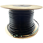 24 Fiber MTP APC (2 x 12) Corning ALTOS Outdoor Armored Direct Burial Rated (OSP-DB) Singlemode Custom Fiber Optic MTP Trunk Cable Assembly - Made in USA by QuickTreX® with Genuine US Conec® Connectors and Corning® Glass
