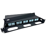 Super High Density (SHD) 5 panel (1U) Rack Mount Termination Box Enclosure by QuickTreX®