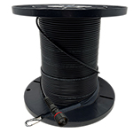 12 Fiber MTP/MPO IP68 Rated Indoor/Outdoor Singlemode Preconnectorized Fiber Optic Harness Assembly with Weatherproof Senko Connectors - Made in USA by QuickTreX®