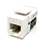 QuickTreX&reg; Premium RJ-11/12 Keystone Voice Jack (6 conductor) - 90 Degree Punch Down - TAA Compliant - RoHS Compliant and UL Listed