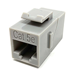 QuickTreX&reg; Premium Cat 5E Inline RJ45 Keystone Mount Coupler - TAA Compliant - RoHS Compliant and UL Listed