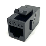 QuickTreX&reg; Premium Cat 6A 10G Inline RJ45 Keystone Mount Coupler - TAA Compliant - RoHS Compliant and UL Listed