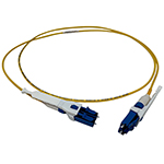 Custom Uniboot and Push-Pull Tab Plenum Rated Singlemode 9/125 Premium Duplex Fiber Optic Patch Cable with Corning® Glass - Made in the USA by QuickTreX®