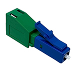 LC APC Female to LC UPC Male Singlemode 9/125 Simplex Fiber Optic Conversion Adapter by QuickTreX&reg;