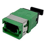 MPO/MTP Singlemode APC (Key UP - Key Down) Fiber Optic Coupler - Green