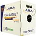 Cat 6E 1000x, UTP, Plenum rated (CMP), Solid Cond. Cable - 1000 Ft by ABA Elite 