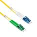 Stock 4 meter LC UPC to LC APC Singlemode Duplex Fiber Optic Patch Cable