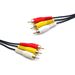 75 FT RCA Male to Male x 3 Audio / Video Cable with Gold Plated Connectors