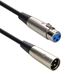 25 FT XLR 3 Pin Male to Female Balanced Audio Microphone Cable with Metal Nickel Plated Shell