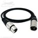 3-Pin XLR Male to Female Premium Custom Flexible Shielded Microphone Cable with Neutrik&reg; Connectors and 24 AWG Stranded Wire - Made in the USA by QuickTreX&reg