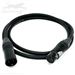 5-Pin XLR Male to Female DMX 1100HM Premium Custom Flexible Shielded Lighting Control Cable with Neutrik&reg; Connectors and 2 x 24 AWG Stranded Shielded Wire - Made in the USA by QuickTreX&reg