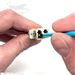 Shown Cleaning LC Adapter with Inserted LC Connector