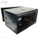 QuickTreX&reg; Hinged Swing-Out Wall Mount 6U Network / Server Cabinet with Strengthened Glass Door - 19 Inch Wide and 15 Inch Depth - 10-32 Tapped and M6 Cage Nut Rails