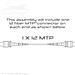 QuickTreX MTP Trunk Assembly 1 x 12 MTP Configuration