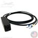 2 Fiber Broadcast Tactical Singlemode Neutrik OpticalCon Duo Breakout Box Cable Assembly with Waterproof Female IP65 Rated Inline Duo Coupler to 2 Simplex Connectors  - Made in the USA by QuickTreX®