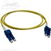 Stock 1 meter LC UPC Uniboot to LC UPC Uniboot Armored Singlemode OS2 Duplex Plenum Rated OFCP Fiber Optic Patch Cable by QuickTreX®