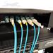 Patch Cables Installed in 12 Fiber Adapter Panel