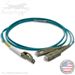 LC to SC Plenum Rated Multimode 10/40/100 GIG OM4 50/125 Premium Custom Duplex Fiber Optic Patch Cable with Corning® Glass - Made USA by QuickTreX®