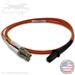 LC to MTRJ Plenum Rated Multimode OM2 50/125 Premium Custom Duplex Fiber Optic Patch Cable with Corning® Glass - Made in the USA by QuickTreX®