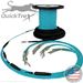 72 Strand Indoor Plenum Rated Multimode 10/40/100 GIG OM4 50/125 Pre-Terminated Fiber Optic Micro-Distribution Cable Assembly with Corning® Glass - Made in the USA by QuickTreX®