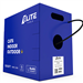 Cat 6 UTP Solid 23AWG 600MHz FRPVC Jacket Indoor/Outdoor Ethernet Cable 1000 Ft by Elite
