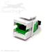 MTP Singlemode APC Keystone Coupler for Mating Male to Female MTP / MPO Fiber Optic Cables - Key Up / Key Down - by QuickTreX