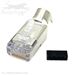 QuickTreX&reg; Premium Category 6E / 5E Shielded RJ45 Modular Plugs with Loadbar - Bag of 10 - Made in the USA - RoHS and TAA Compliant 