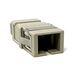 SC Simplex Multimode OM1 - 62.5/125 Fiber Optic Coupler without Flange - Beige
