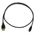 1.5 Ft HDMI® Male to Micro-Male D Thin Cable High Speed w/Ethernet